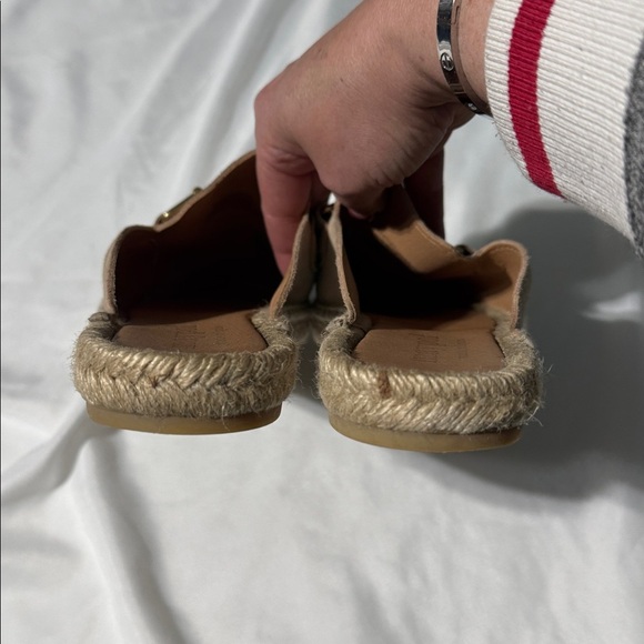 Maypol Espadrille Slides – Size 39 (US 8-8 1/2) Camel Color gold hardware detail - Picture 12 of 12